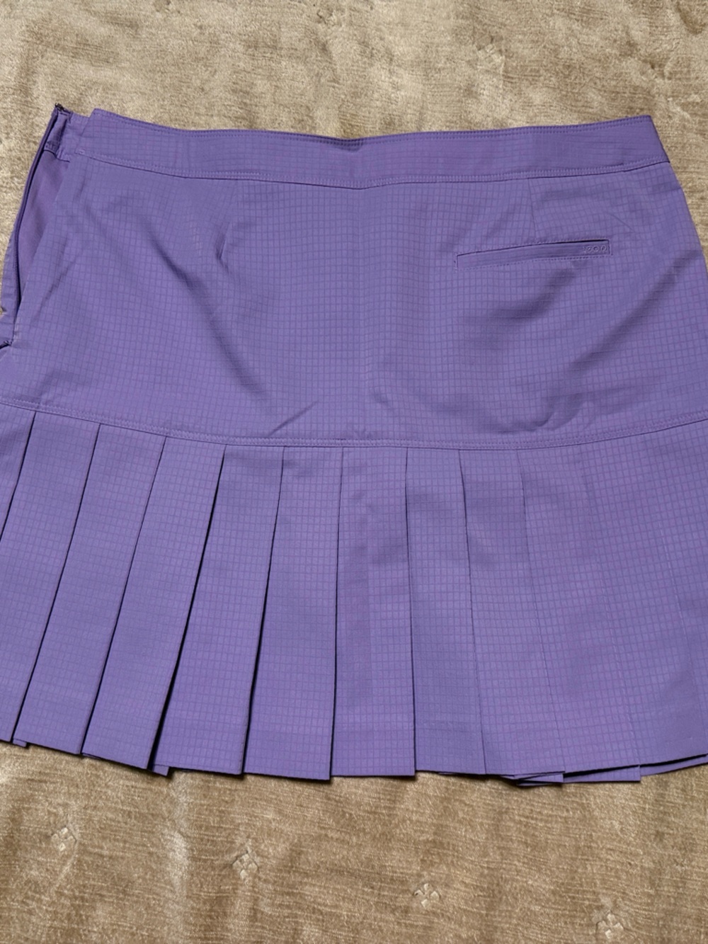 Izod Purple Pleated Mini Skirt
